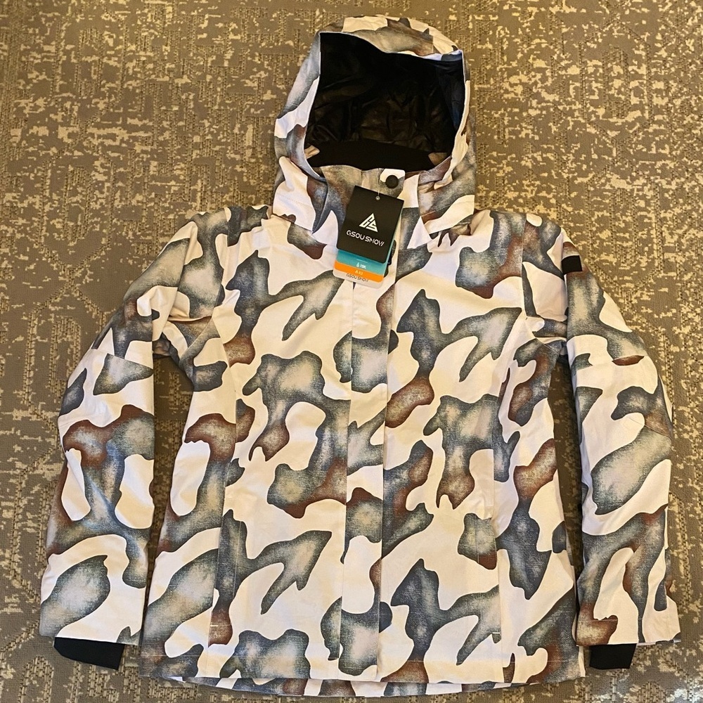 GSOU SNOW Women’s Snow Jacket‎ NWT GS-1901 Color 054 Size XL Camouflage